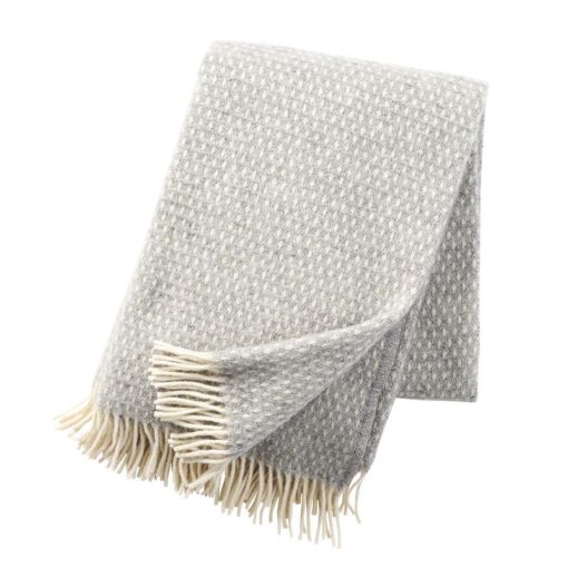 plaid lichtgrijs lamswol klippan knut