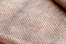plaid oranje visgraat wol