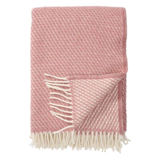 plaid roze lamswol klippan velvet