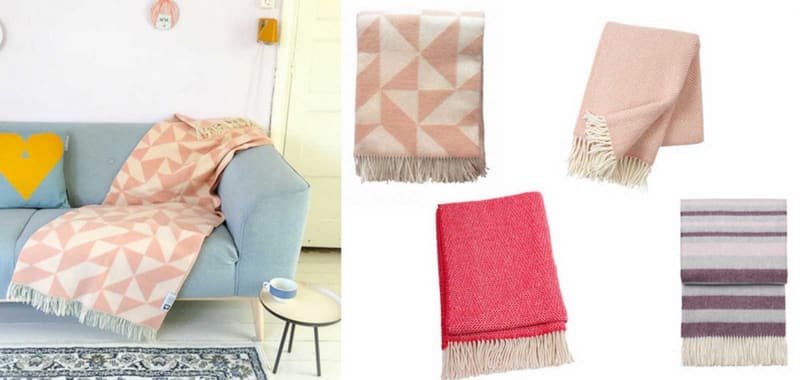 roze plaids op de bank roze plaids op de bank