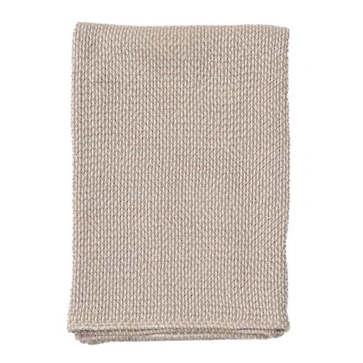 plaid beige katoen klippan basket