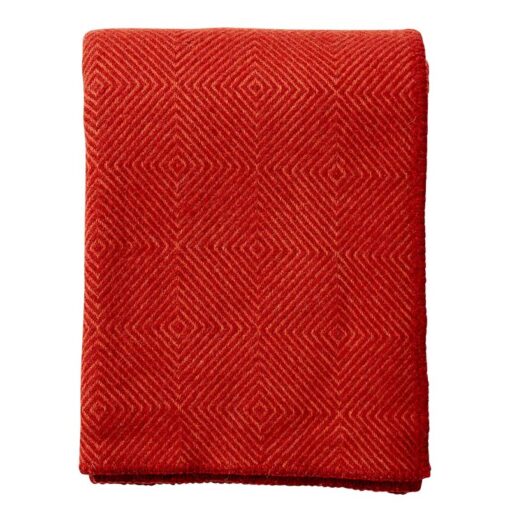plaid rood lamswol klippan nova