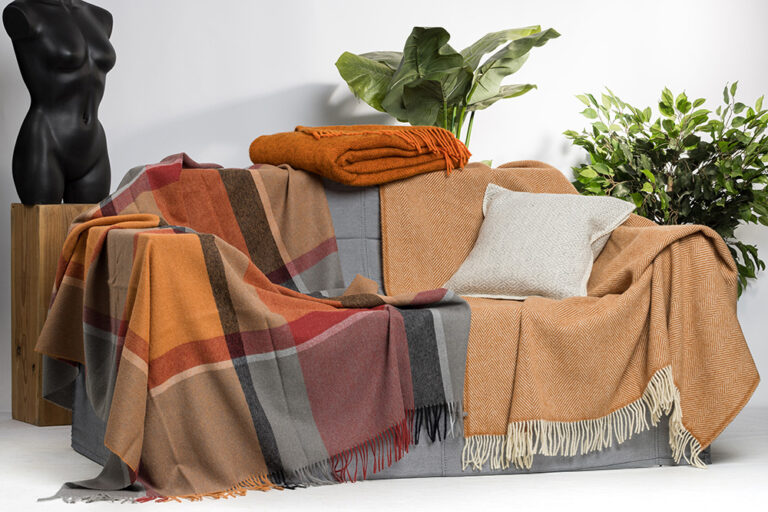 Lorenzo Cana luxe wollen deken, gejacquard weefsel, gemaakt van de fijnste wol van het merinolam, paisley woondeken, deken, wol, sofadeken, knuffeldeken 140 cm x 200 cm - 9626277