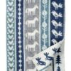 ledikantdeken blauw grijs wol klippan