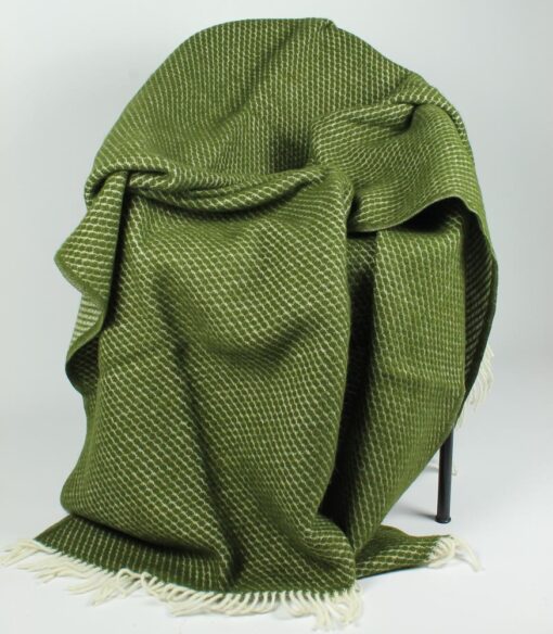 plaid groen avocado lamswol klippan velvet wol