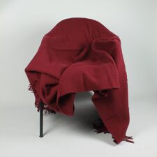 plaid bordeaux wol silkeborg effen athen
