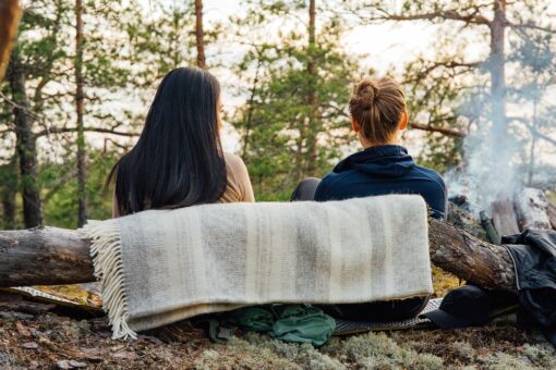 plaid freja grijs wol klippan
