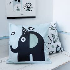 kussen groen olifant