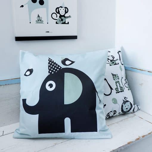 kussen groen olifant