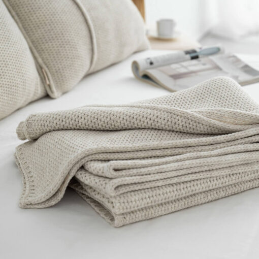 gebreide woonplaid beige moyha take a rest beige