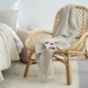 plaid beige gebreid wolmix moyha take a rest beige