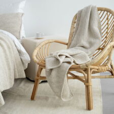plaid beige gebreid wolmix moyha take a rest beige
