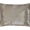 kussen beige groen varen velvet groot langwerpig