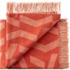 plaid oranje alpaca wol silkeborg orange rose