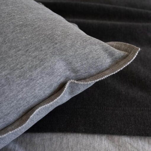Kussen jersey katoen grijs vierkant moyha snuggle
