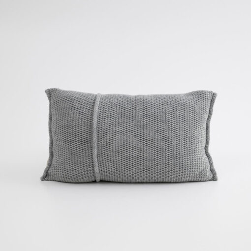 gebreid grijs sierkussen moyha dreamy grey