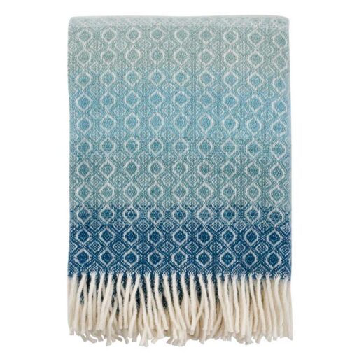 plaid blauw lamswol klippan havanna