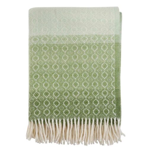plaid groen lamswol klippan havanna