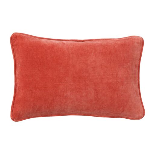 kussen terracotta velvet langwerpig