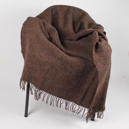 plaid bruin wol recycled klippan earth