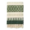 plaid groen wit wol klippan freja