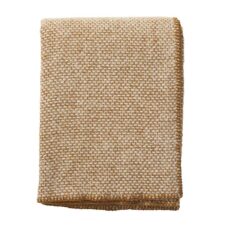 plaid okergeel caramel lamswol klippan domino