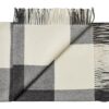 plaid zwart wit alpacawol blokken silkeborg