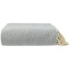 plaid lichtgrijs katoen ottoman