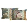 buitenkussen blauw bruin tropical ocean nin-nit