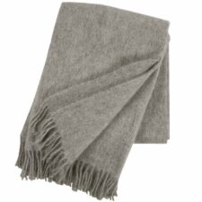 Plaid grijs lamswol gotland