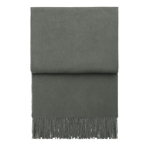 Plaid groen effen alpacawol elvang