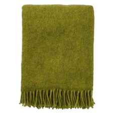 Plaid groen lamswol gotland