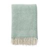 Plaid groen lamswol klippan knut