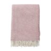 Plaid roze lamswol klippan knut