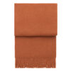 Plaid terracotta oranje alpacawol effen elvang