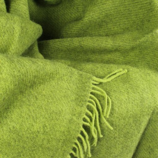 plaid groen wol effen gotland klippan