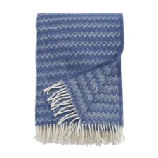 Plaid blauw eco lamswol summit klippan