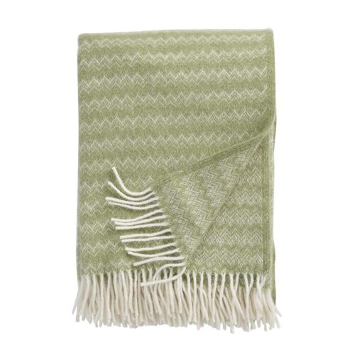 Plaid groen eco lamswol summit klippan