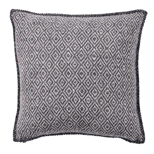 kussen antraciet diamant lamswol klippan stella coke grey