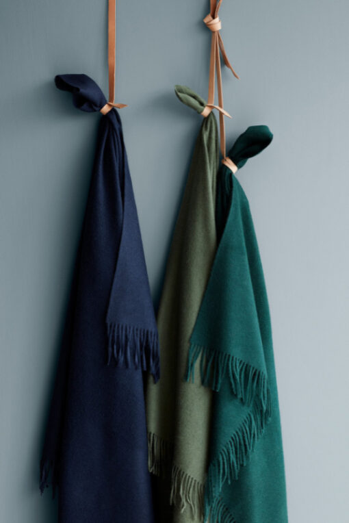 Plaid groen blauw alpacawol