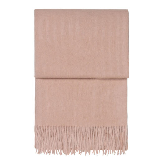 Plaid roze effen alpacawol elvang