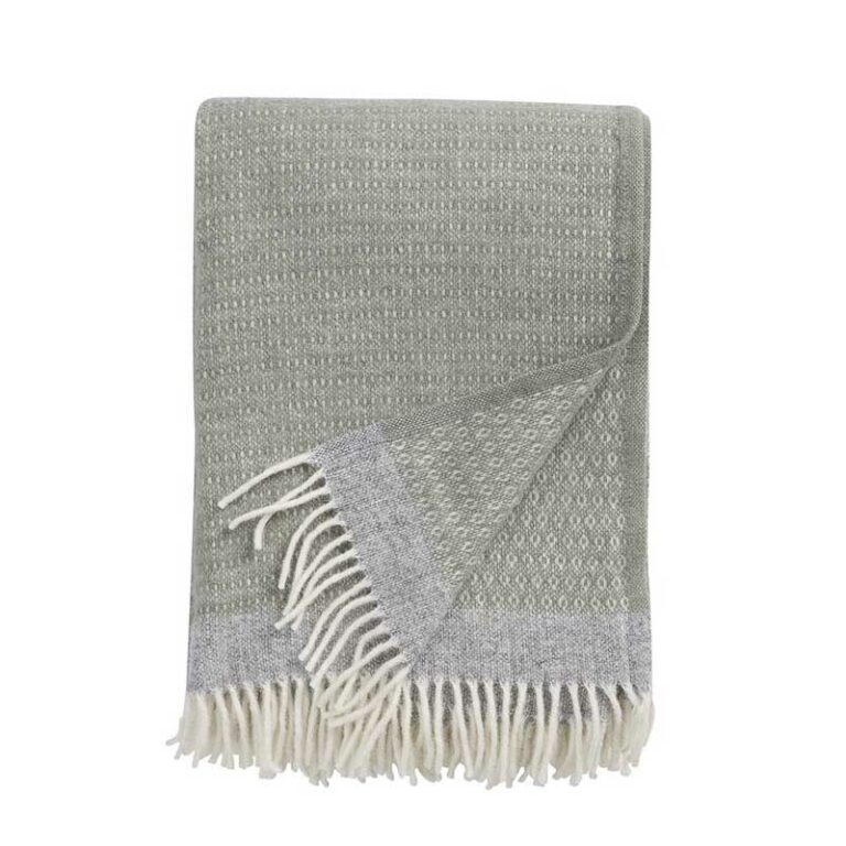 Plaid Domino groen - wollen plaids | Plaids & Dekens
