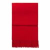 Plaid rood effen alpacawol elvang