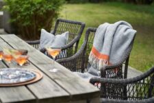 Wollen plaids grijs