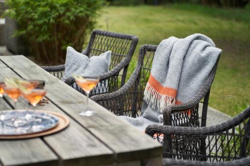 Wollen plaids grijs