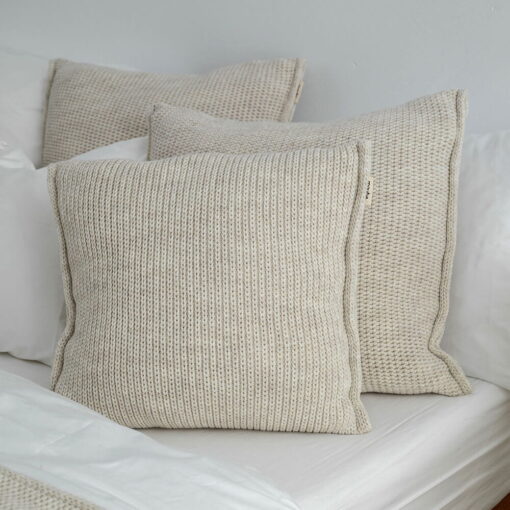 kussen beige gebreid wolmix moyha sleepy beige