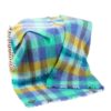 plaid lila paars oker mint mohair wol