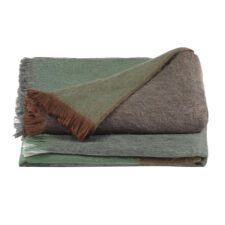 plaid groen grijs wit blokken alpaca