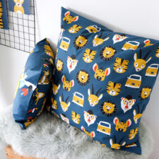 kussen safari blauw kinderkamer groot
