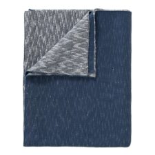 ledikantdeken bio katoen donkerblauw